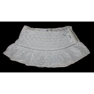 Robin Piccone White Lace Coverup Skirt - XS - NEW